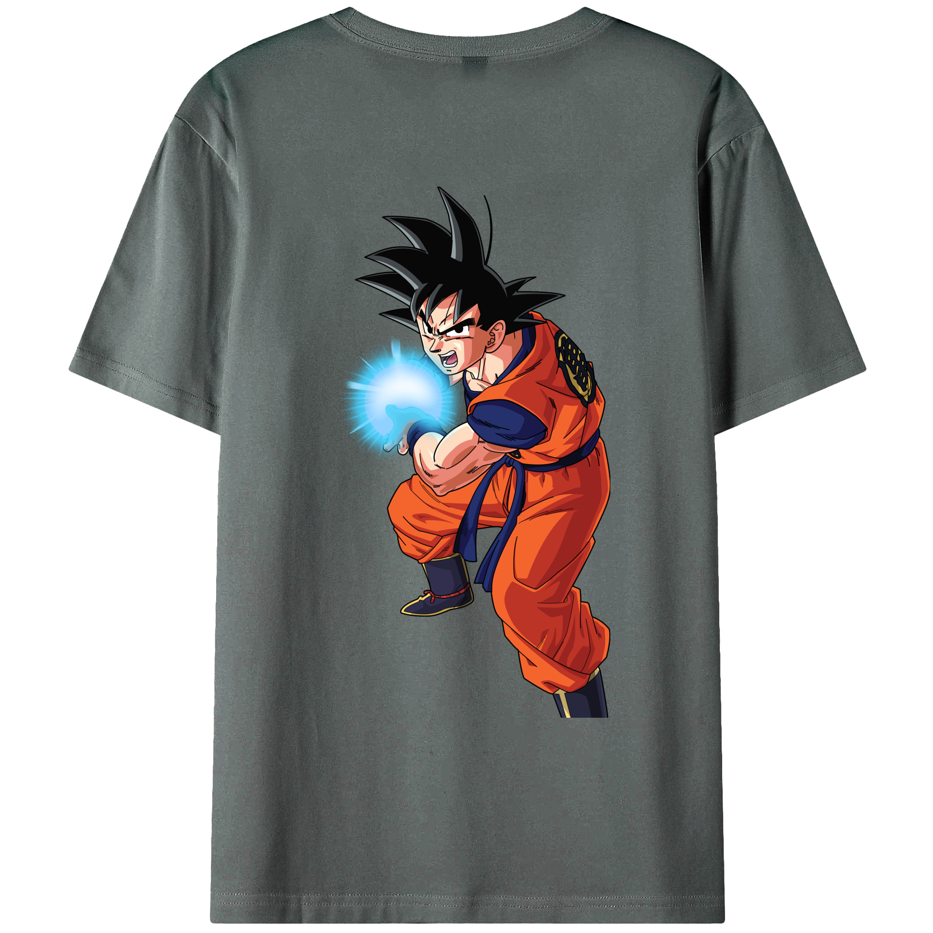 （画像用） ドラゴンボール 孫悟空（そん ごくう）Son Goku カカロット DRAGON BALL Kakarotto 綿100％ メンズ半袖Tシャツ（バックプリント） 通気性
